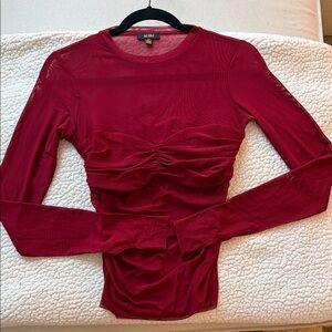 AFRM Burgundy Long Sleeve Top